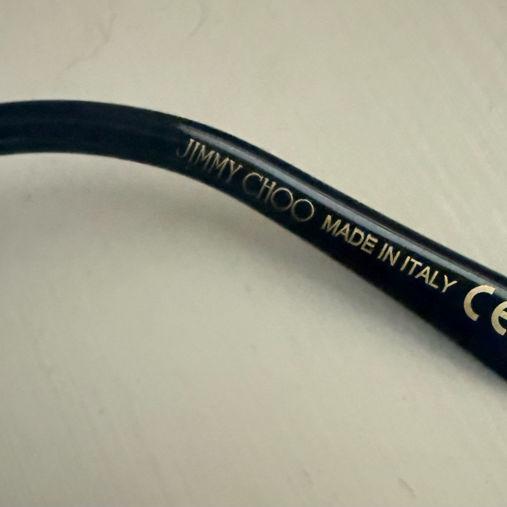 NWT Jimmy Choo Black Cat-Eye Sunglasses 🕶️ BA-G-S 807IR 145 - Picture 11 of 14